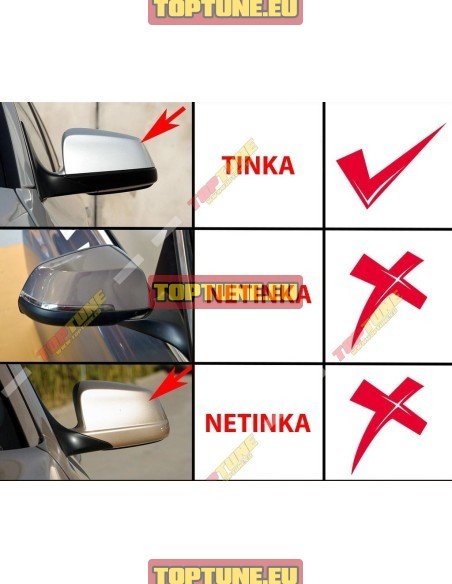 M Veidrodėlių dangteliai skirti BMW F10, F06, F12, F13 PRE LCI modeliams