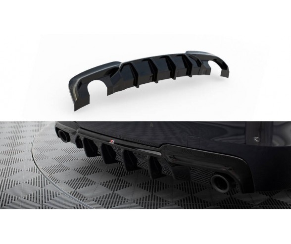 BMW F10, F11 Maxton Design V2 Rear bumper diffuser for 535i, 535D models