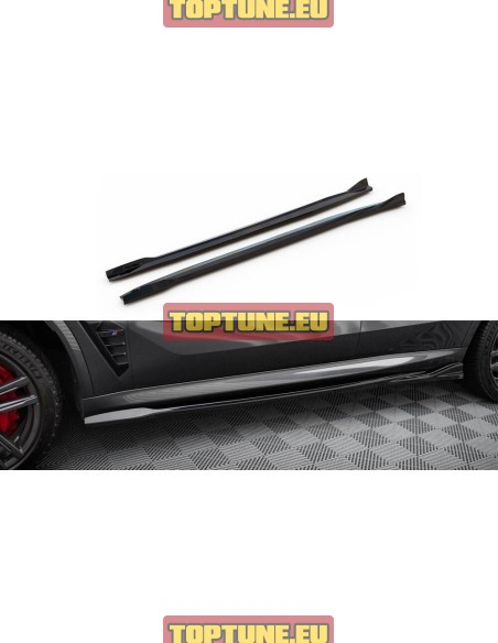 BMW X5M F95 Facelift Maxton Design V2 Side skirt extensions