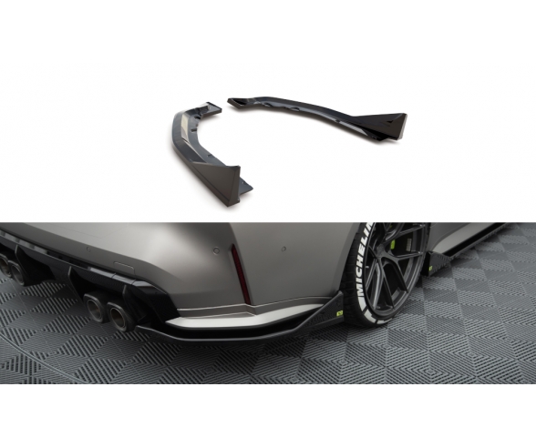 BMW M4 G82, G83 V3 CSL Style Rear bumper side splitters