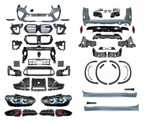 LCI X5M Stiliaus buferių komplektas su priekiniais ir galiniais žibintais skirtas BMW X5 G05 (2018-2023.06) models