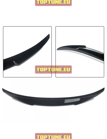 BMW F33, F83 M4 Convertable M4 Style Gloss Black Trunk Spoiler