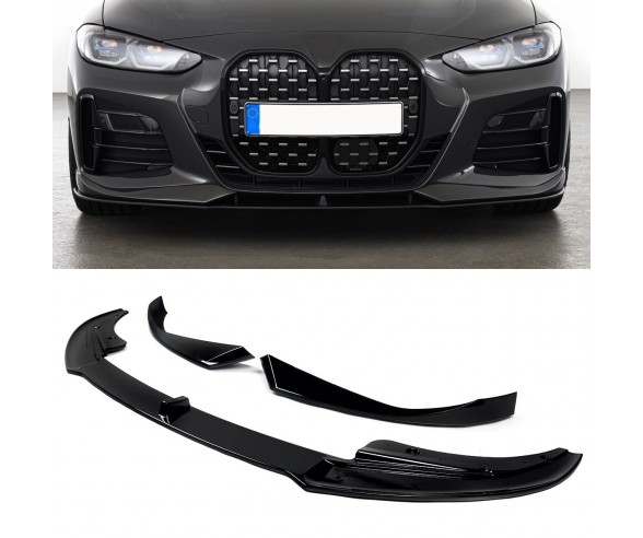 BMW G22, G23 AC Style Gloss Black Front bumper spoiler