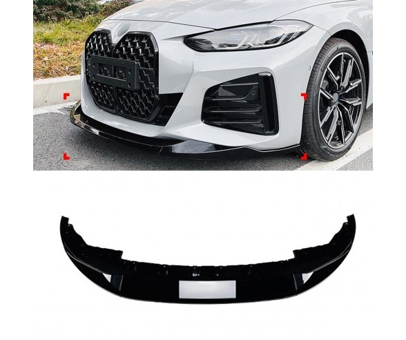 BMW G26 Gran Coupe Gloss Black Performance front bumper spoiler