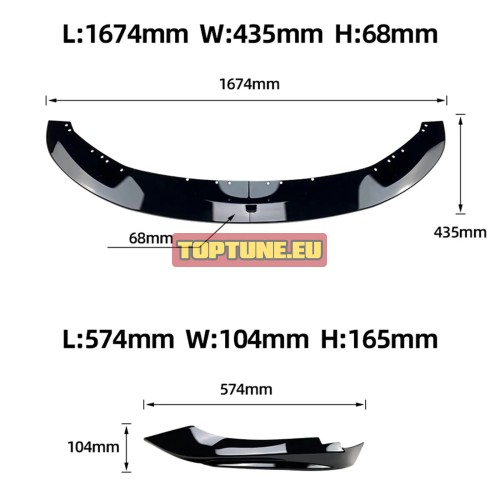 BMW F32, F33, F36 4 Dalių Performance Juodas...
