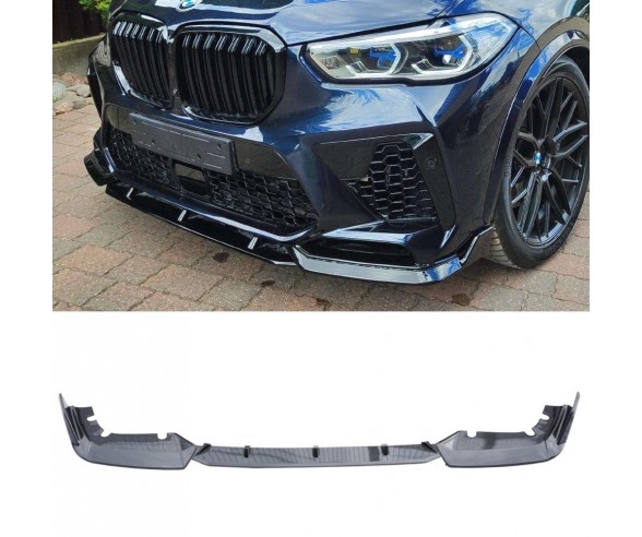 BMW X5M F95 (fits 2018-2023.06) Carbon look AERO Front bumper spoiler