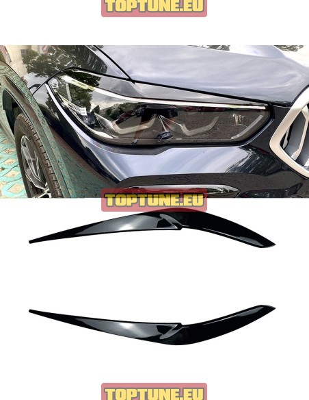 BMW X5 G05 X6 G06 (2018-2023) Gloss Black Headlight Eyebrows