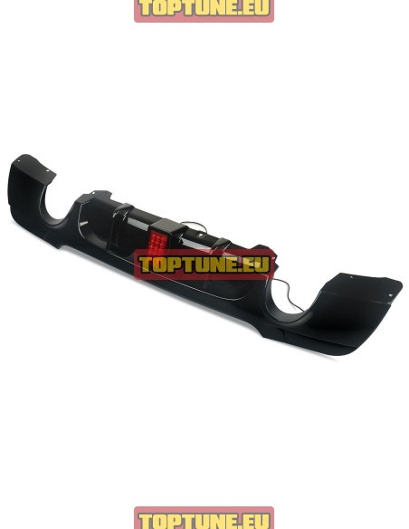 BMW E92, E93 335i Gloss Black Performance Rear bumper diffuser with LED Light