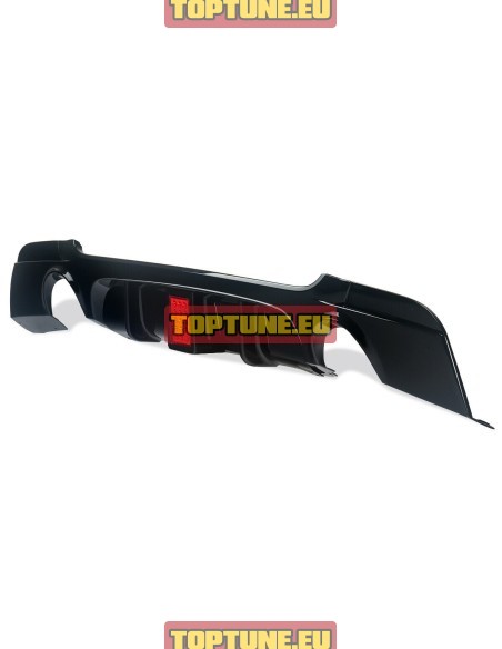 BMW E92, E93 335i Gloss Black Performance Rear bumper diffuser with LED Light