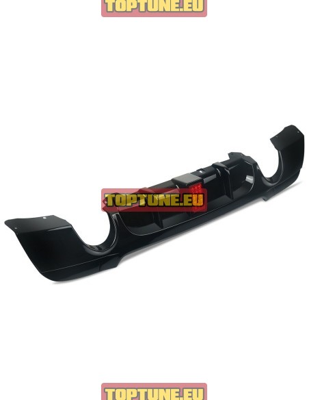 BMW E92, E93 335i Gloss Black Performance Rear bumper diffuser with LED Light