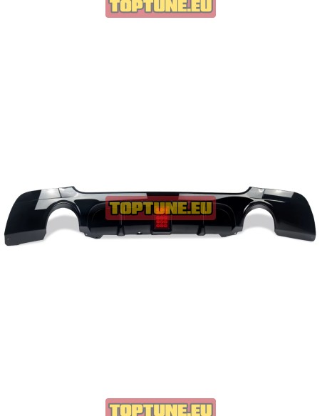 BMW E92, E93 335i Gloss Black Performance Rear bumper diffuser with LED Light