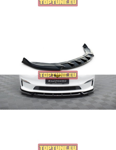 Tesla Model S Plaid Facelift V1 Front bumper splitter