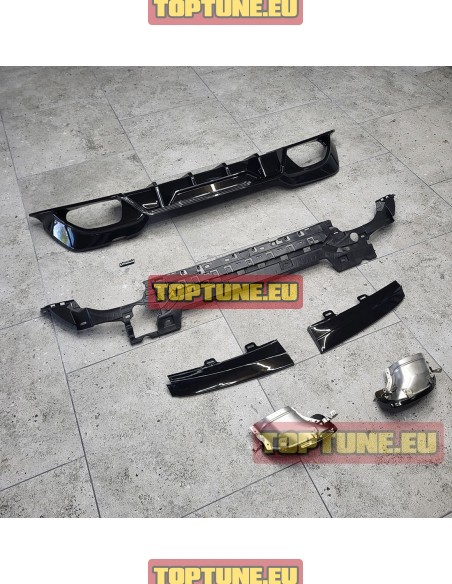 BMW G20, G21 Competition Difuzorius su duslintuvo antgaliais