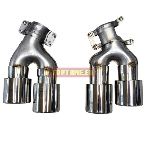BMW G30, G31 Silver - Chrome Exhaust tips