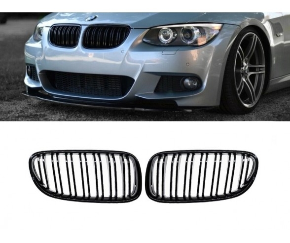 Glossy Black Performance grilles for BMW E92, E93 (2010-13) LCI models