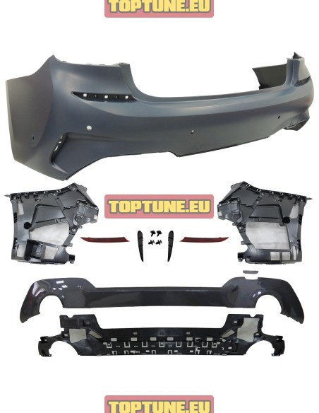 BMW G20 M Sport Rear bumper assembly. With 6 PDC Holes