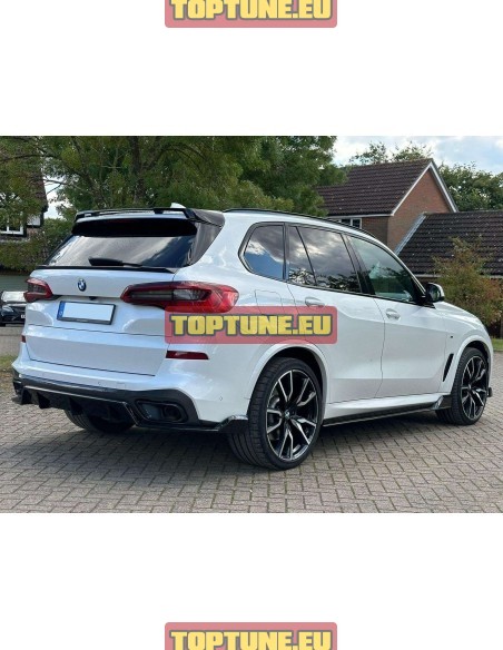 Black Knight V2 Body kit with Long side skirt extensions for BMW X5 G05 M Sport models