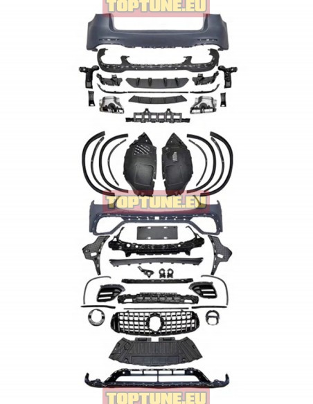 Mercedes Benz GLC X253 Facelift +2020 GLC63 AMG Style Body kit
