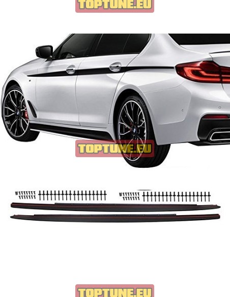 Performance Side skirt extension spoilers for BMW G30, G31 models