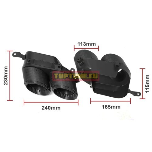 Carbon Exhaust tips for BMW X5 G05, X6 G06, X7...