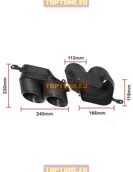 Carbon Duslintuvo angtaliai skirti BMW X5 G05, X6 G06, X7 G07 M Sport Modeliams