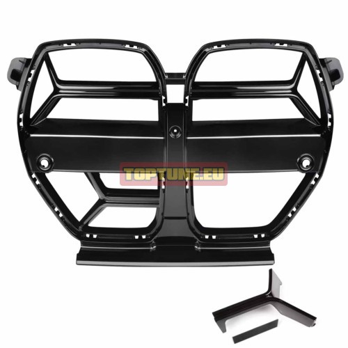 Gloss Black CS Style Front bumper grill for BMW...