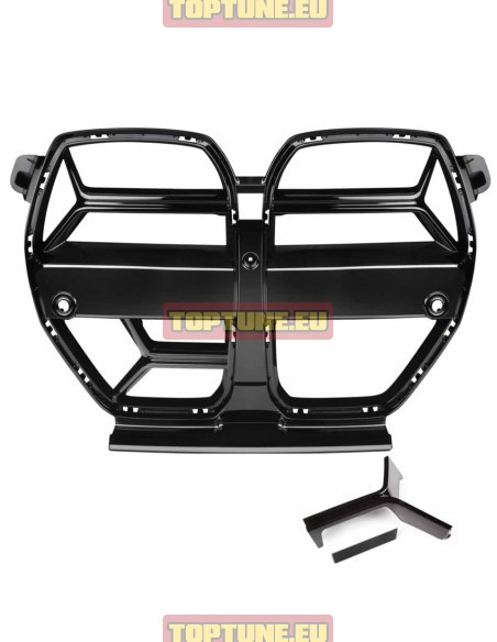 Gloss Black CS Style Front bumper grill for BMW G80 M3 and G82 M4 models