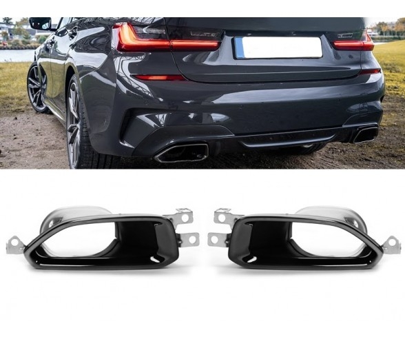 M340 Style Exhaust tips for BMW G20, G21 models