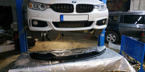 Atlikti darbai. Sumontuoti BMW F36 Performance spoileriai